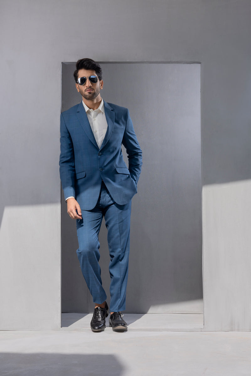Asos Design Skinny Linen Mix Suit Jacket In Pastel Blue | ModeSens